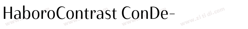 HaboroContrast ConDe字体转换
